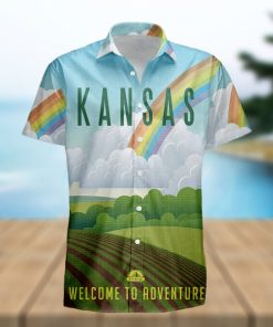 Kansas Retro Style Travel Summer 3D Hawaiian Shirt Gift For Men And Women Fans