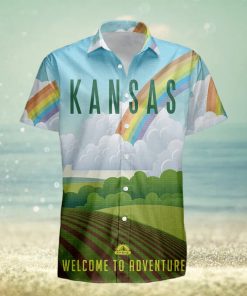 Kansas Retro Style Travel Summer 3D Hawaiian Shirt Gift For Men And Women Fans