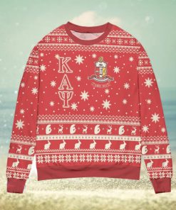 Kappa Alpha Psi Kay Logo Snowflakes Pattern Ugly Christmas Sweater Christmas Gift For Men And Women