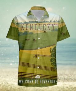 Kentucky Retro Style Travel Summer 3D Hawaiian Shirt Gift For Men And Women Fans