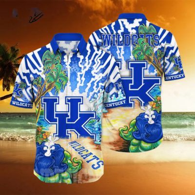 Kentucky Wildcats NCAA Floral Classic Full Printed Hawaiian Shirt