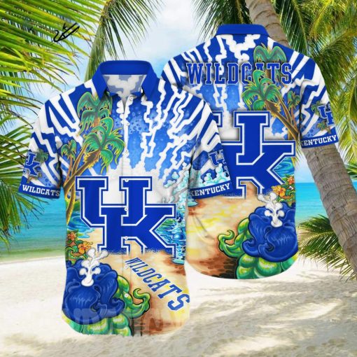 Kentucky Wildcats NCAA Floral Classic Full Printed Hawaiian Shirt