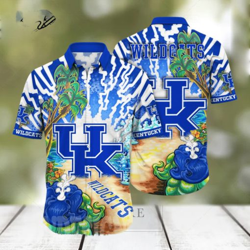 Kentucky Wildcats NCAA Floral Classic Full Printed Hawaiian Shirt