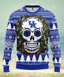 Buffalo Bills Skull Flower Ugly Christmas Ugly Sweater - Limotees