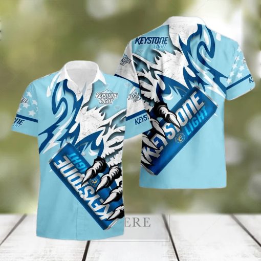 Keystone Light Monster Claw Gift Hawaiian Set Shirt And Short Summer Beach