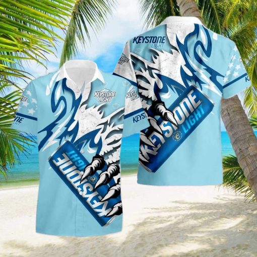 Keystone Light Monster Claw Gift Hawaiian Set Shirt And Short Summer Beach