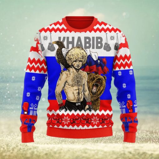 Khabib Nurmagomedov Ugly Christmas Sweater Christmas Gift For Men And Women