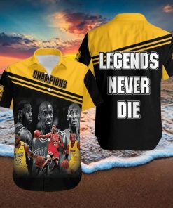 Kobe Bryant Michael Jordan Lebron James Legends Never Die Men’s Hawaiian Shirt