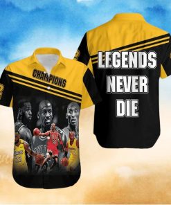 Kobe Bryant Michael Jordan Lebron James Legends Never Die Men’s Hawaiian Shirt