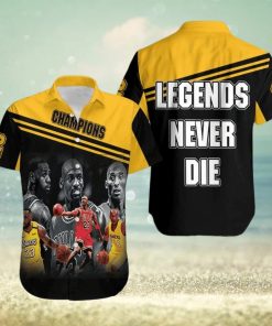 Kobe Bryant Michael Jordan Lebron James Legends Never Die Men’s Hawaiian Shirt