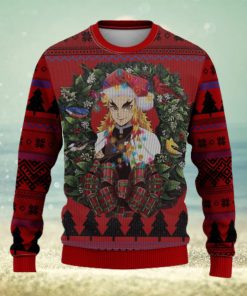 Kyojuro Rengoku Kimetsu No Yaiba Mc Thanksgiving Ugly Christmas Sweater For Men Women