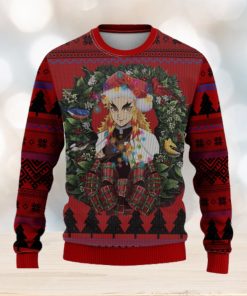 Kyojuro Rengoku Kimetsu No Yaiba Mc Thanksgiving Ugly Christmas Sweater For Men Women