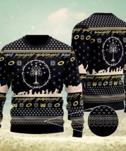 LOTR Ugly Knitted Christmas Sweater Xmas