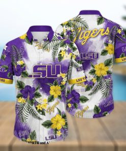 LSU TIGERS NCAA Floral Classic All Over Printed Hawaiian Shirt