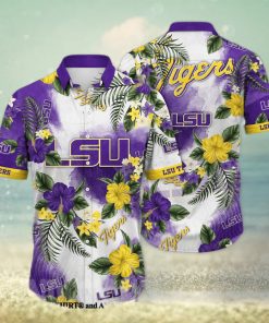 LSU TIGERS NCAA Floral Classic All Over Printed Hawaiian Shirt