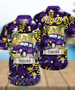 LSU TIGERS NCAA Floral Tropical All Over Printed 3D Hawaiian Shirt