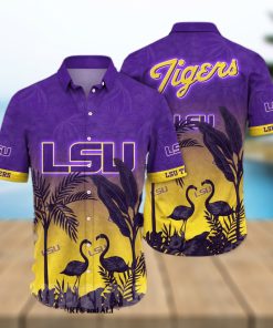 LSU TIGERS NCAA Flower Unisex Hawaiian Shirt