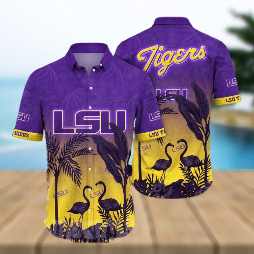 LSU TIGERS NCAA Flower Unisex Hawaiian Shirt