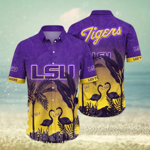 LSU TIGERS NCAA Flower Unisex Hawaiian Shirt