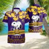 Snoopy 01 For Man And Woman Print Short Sleeve Hawaiian Shirt