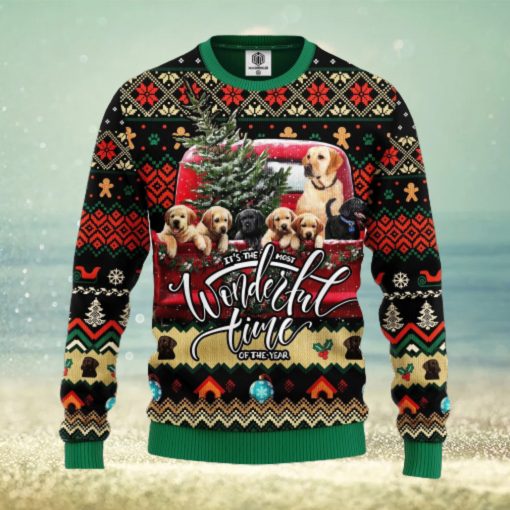 Labrador Retriever Ugly Christmas Sweater For Men Women