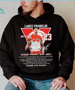 Lance Franklin Sydney Swans 2014 – 2023 Thank You Buddy T Shirt