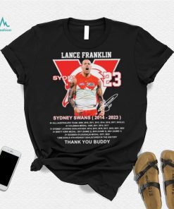 Lance Franklin Sydney Swans 2014 – 2023 Thank You Buddy T Shirt