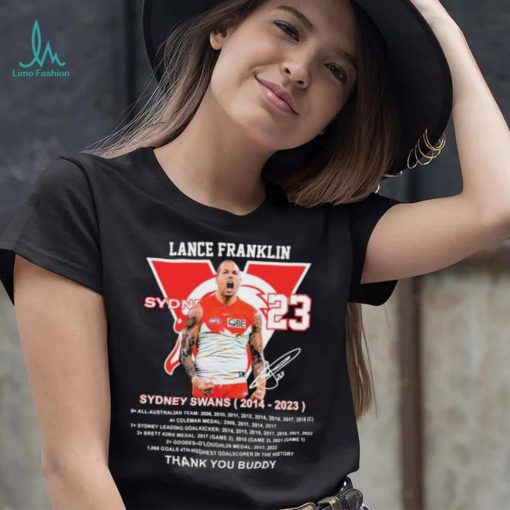Lance Franklin Sydney Swans 2014 – 2023 Thank You Buddy T Shirt