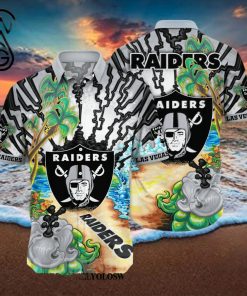 Las Vegas Raiders NFL Flower Classic Full Printed Hawaiian Shirt