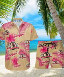 Leinenkugel s Lover Gift Palm Leaves Pattern Tropical Hawaiian Shirt