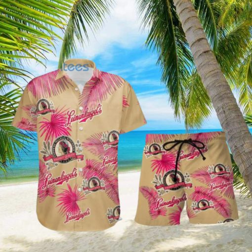 Leinenkugel s Lover Gift Palm Leaves Pattern Tropical Hawaiian Shirt