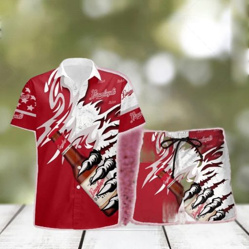 Leinenkugel’s Monster Claw Gift Hawaiian Set Shirt And Short Summer Beach