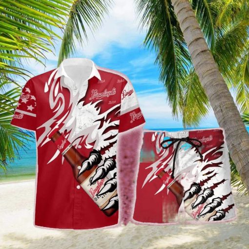 Leinenkugel’s Monster Claw Gift Hawaiian Set Shirt And Short Summer Beach