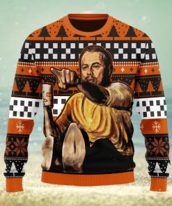 Leo Pointing Meme Ugly Christmas Sweater Christmas Gift For Men And Women