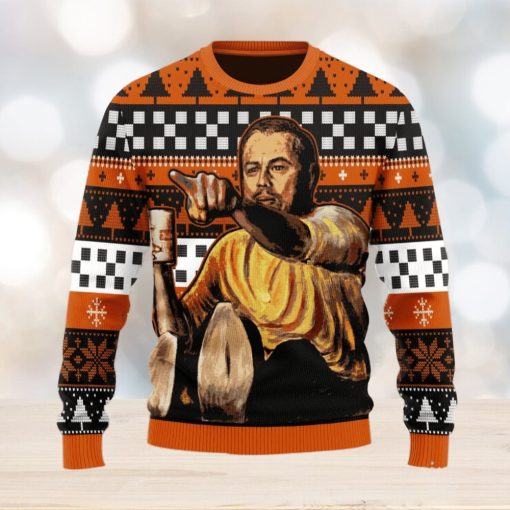 Leo Pointing Meme Ugly Christmas Sweater Christmas Gift For Men And Women