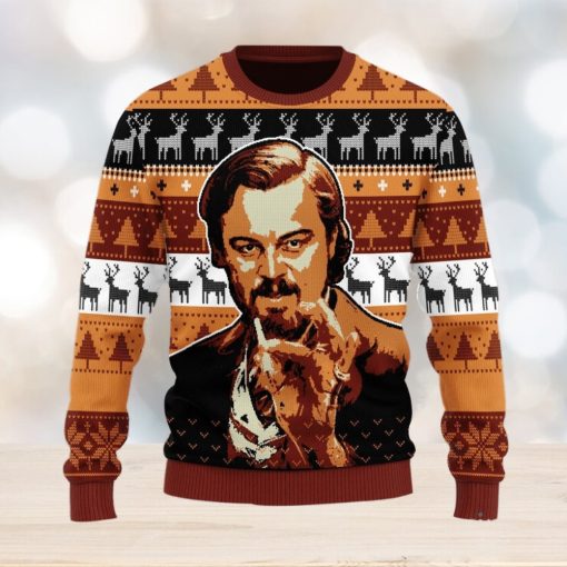 Leo Pointing Ugly Christmas Sweater Christmas Gift For Men And Women