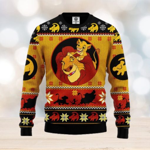 Lion King Simba Ugly Christmas Sweater For Men Women