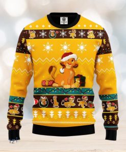 Lion King Simba Yellow 1 Amazing Gift Ugly Christmas 3D Sweater Christmas Gift For Men And Women