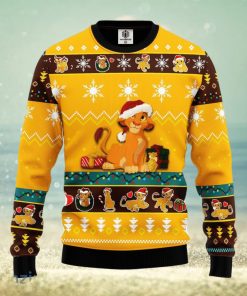 Lion King Simba Yellow 1 Amazing Gift Ugly Christmas 3D Sweater Christmas Gift For Men And Women