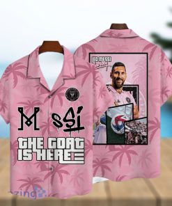 Lionel Messi Inter Miami CF Big Fans Gift Short Sleeve 3D Hawaiian Shirt Summer Gift