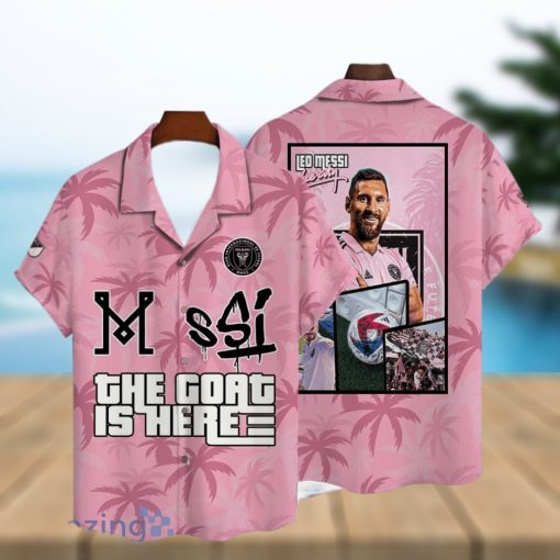 Lionel Messi Inter Miami CF Big Fans Gift Short Sleeve 3D Hawaiian Shirt Summer Gift