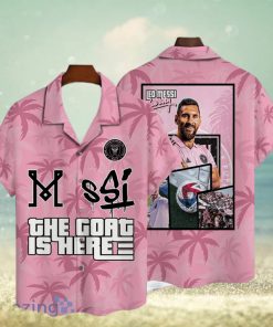 Lionel Messi Inter Miami CF Big Fans Gift Short Sleeve 3D Hawaiian Shirt Summer Gift