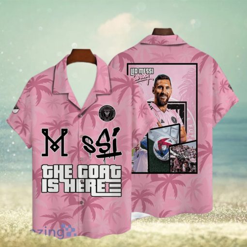 Lionel Messi Inter Miami CF Big Fans Gift Short Sleeve 3D Hawaiian Shirt Summer Gift