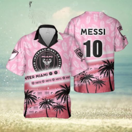 Lionel Messi The Goat Inter Miami 10 Hawaiian Shirt