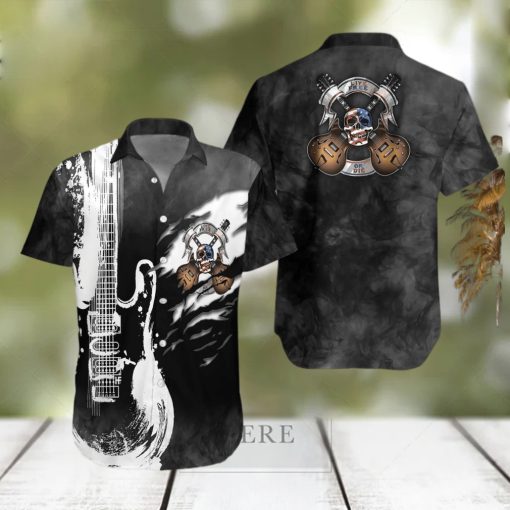 Live Free Or Die Guitar Hawaiian Shirt