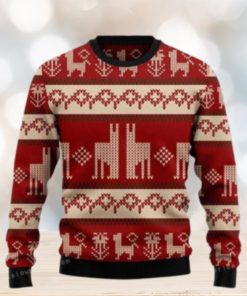 Llama Christmas Pattern Ugly Sweater Party