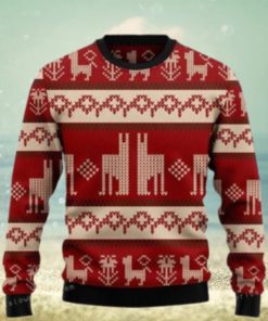 Llama Christmas Pattern Ugly Sweater Party