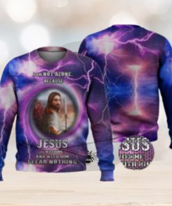 Lord Jesus Is With Me 3D Full Print Ugly Sweater Christmas Gift Sweater