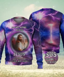 Lord Jesus Is With Me 3D Full Print Ugly Sweater Christmas Gift Sweater