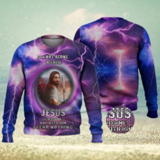 Lord Jesus Is With Me 3D Full Print Ugly Sweater Christmas Gift Sweater